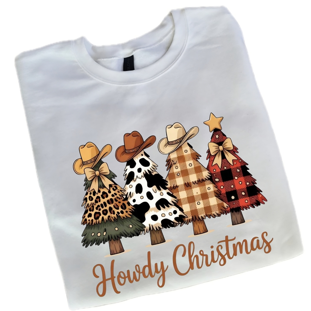 Howdy Christmas Graphic Sublimation Sweatshirt